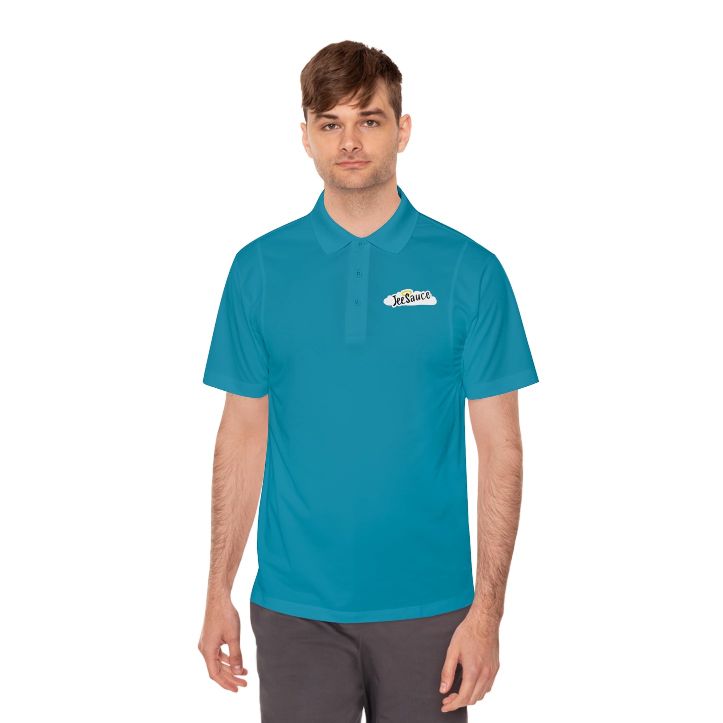 Men's Sport Polo Shirt — 'Sea Saver' Embroidered Logo Performance Polo