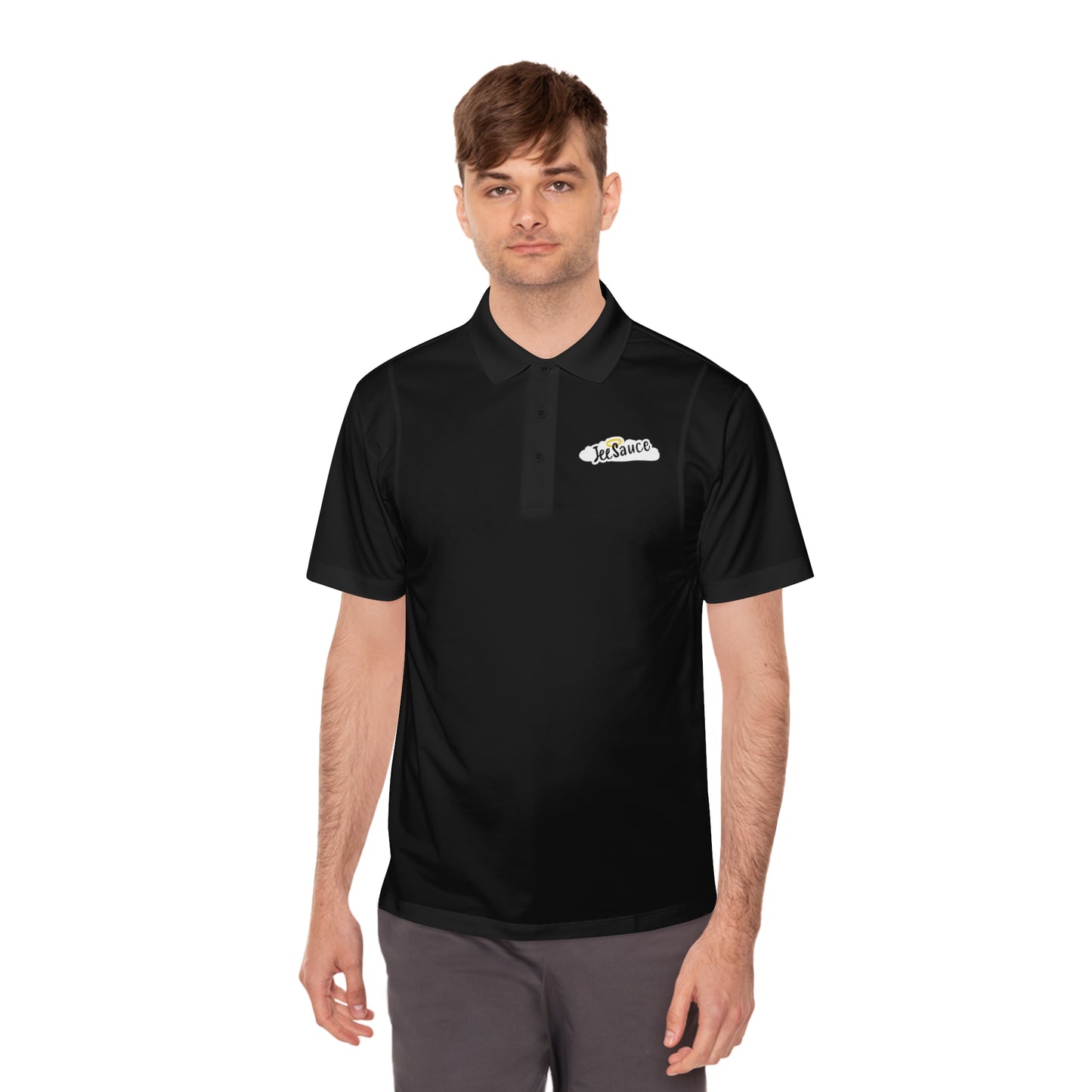 Men's Sport Polo Shirt — 'Sea Saver' Embroidered Logo Performance Polo